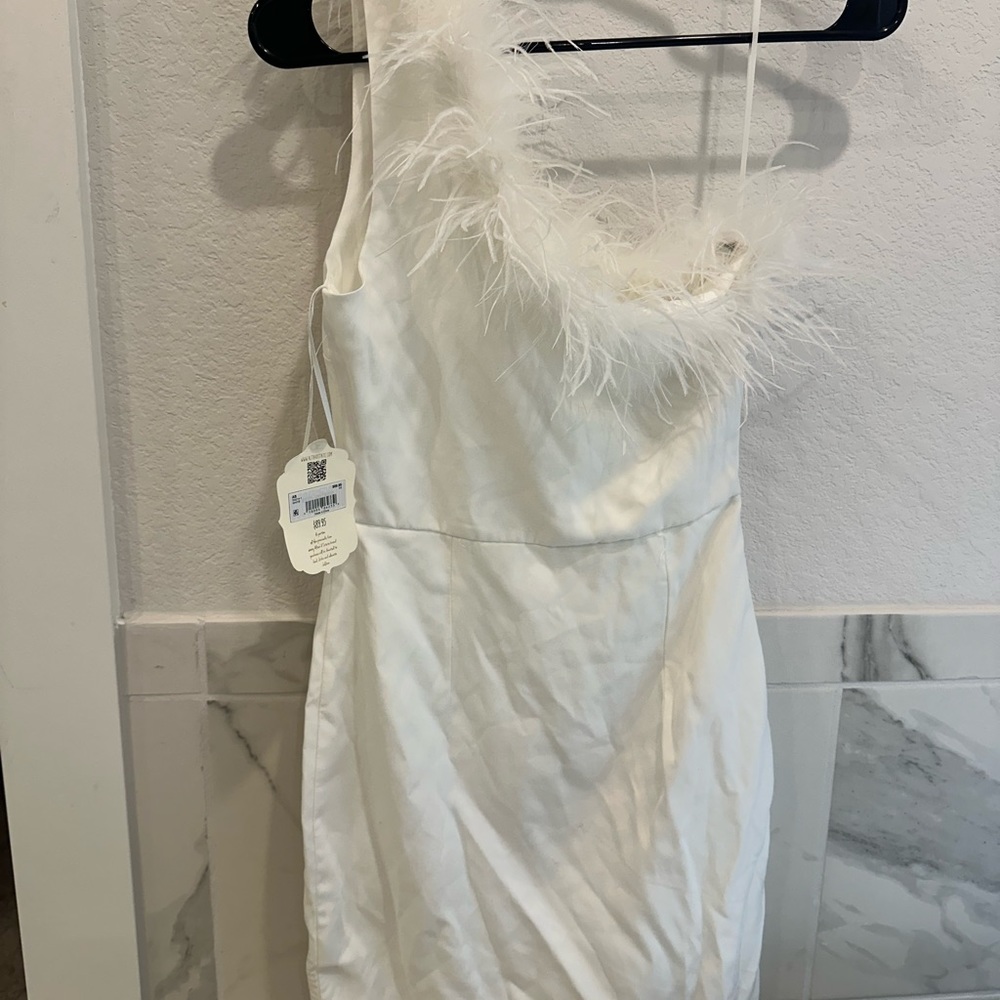 White mini dress